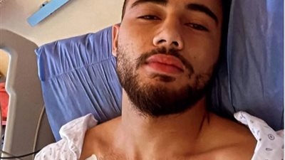 أول ظهور للاعب بلدية المحلة بعد تعرضه لوعكة صحية