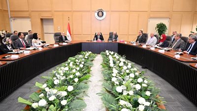 نائب رئيس مجلس الوزراء للتنمية الصناعية وزير الصناعة والنقل يبحث مع محافظ بني سويف الموقف التنفيذي الحالي للمناطق الصناعية في كوم أبو راضي وبياض العرب بمشاركة مستثمري المنطقتين ووفد شركة سامسونج للإلك
