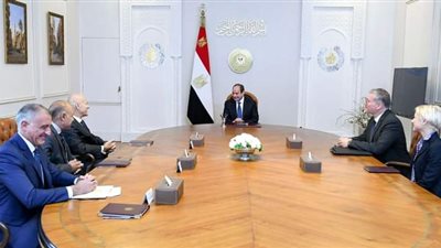 الرئيس السيسي يستقبل الرئيس التنفيذي لشركة 