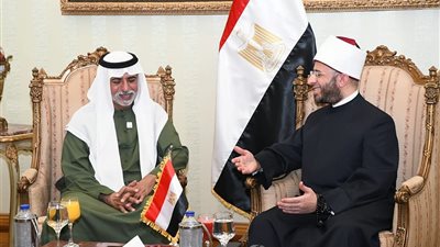 وزير الأوقاف يستقبل وزير التسامح والتعايش الإماراتي لتعزيز التعاون في نشر قيم التسامح