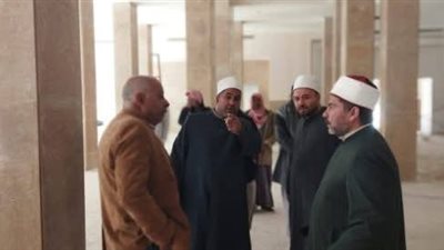 وكيل وزاره الاوقاف يجري متابعه  ميدانيه لمتابعه سير العمل في مشروع التجلي الأعظم 