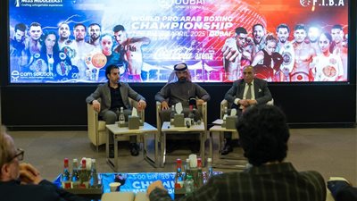 دبي | إنطلاق فعاليات المؤتمر الصحفي الأول لمنافسات البطولة الدولية للملاكمة العربية 