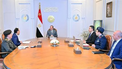 الرئيس السيسي يجتمع مع رئيس الوزراء ووزير التموين تناول الإجتماع وضع المخزون الاستراتيجي  من السلع والمواد الغذائية 