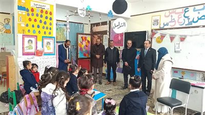 رئيس الادارة المركزية لتكنولوجيا المعلومات بوزارة التربية والتعليم ووكيل مديرية تعليم البحيرة يتفقدان عددا من مدارس ادارة وادى النطرون التعليمية