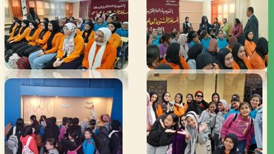 إدارة التراث الحضارى تواصل فعاليات الموسم الثقافى و التراثى بندوة توعوية و رحلة تثقيفية لطلاب مدرسة الثانوية الرياضية بنات بمدينة الزقازيق