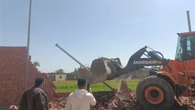 محافظة الجيزة تنجح في منع ٦٢ مخالفة بناء على أملاك الدوله والاراضي الزراعيه خلال اجازة العيد