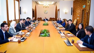 وزير الخارجية والهجرة يجتمع بقيادات وأعضاء قطاع الشئون العربية بالوزارة 