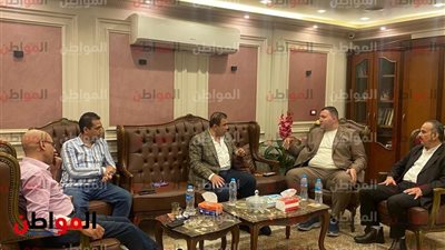 النائب محمود التراس يستقبل رئيس حزب أبناء مصر 