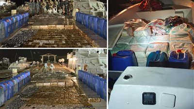 القوات البحرية تنجح فى إحباط محاولة تهريب كميات من المواد المخدرة عبر سواحل البحر الأحمر