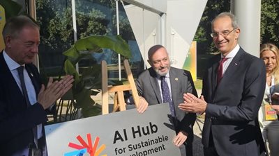 وزير الاتصالات وتكنولوجيا المعلومات يشارك فى فعالية إطلاق مركز الذكاء الاصطناعى للتنمية المستدامة بالعاصمه الأيطاليه روما