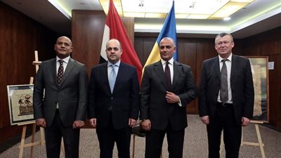 بالصور...سفارة مصر فى  أوكرانيا  تحتفل بالعيد  الوطنى.