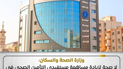 وزارة الصحة والسكان  تنفي الأنباء المتداولة حول زيادة مساهمة المريض في تكلفة الأدوية إلى 70%