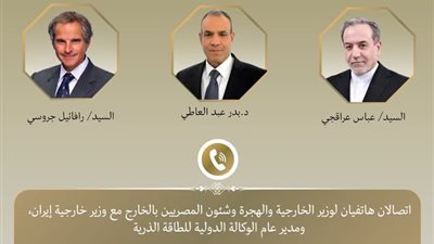 اتصالات وزير الخارجية مع نظيره الايراني والمدير العام للوكالة الدولية للطاقة الذرية