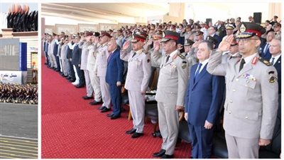 الفريق أول عبد المجيد صقر يشهد تخرج دفعات جديدة بالكليات العسكرية
