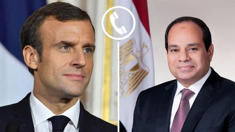 الرئيس السيسي وماكرون