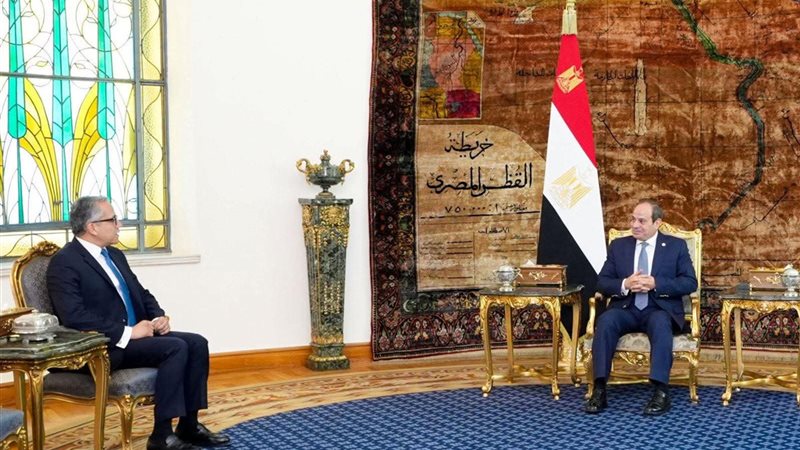 الرئيس السيسي يستقبل