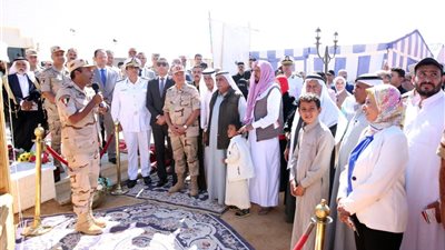 الجيش الثالث الميداني يفتتح مزار النقطة الحصينة بعيون موسي