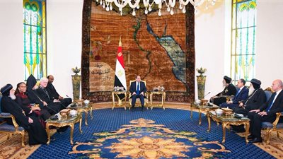 استقبل الرئيس السيسي وفد مجلس الكنائس العالمي للتهنئة بنجاح المؤتمر السادس 