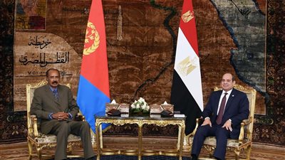 الرئيس السيسي يستقبل الرئيس أسياس أفورقي رئيس دولة إريتريا 