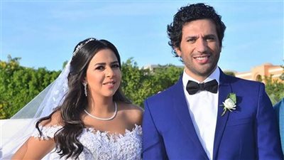 إنتي الحب كله.. حسن الرداد يوجه رسالة رومانسية لزوجته إيمي سمير غانم 