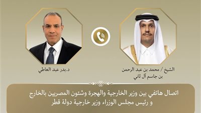 اتصال هاتفي بين وزير الخارجية ونظيره القطري لبحث مستجدات الأوضاع الإقليمية