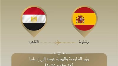 وزير الخارجية يتوجه إلى برشلونة للمشاركة بالمنتدى الإقليمى العاشر من أجل المتوسط