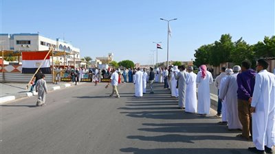 طوابير الناخبين بمحافظة جنوب سيناء مع انطلاق المرحلة الثانية لانتخابات النواب