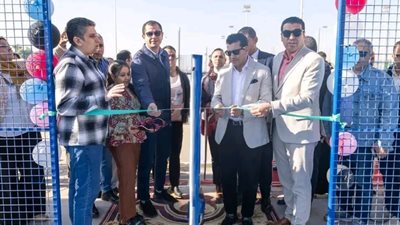 وزير الشباب والرياضة يفتتح ملعب البادل ومركز 