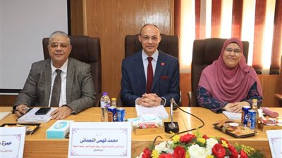 عميد طب المنوفية يستقبل عميد دمياط الأسبق 