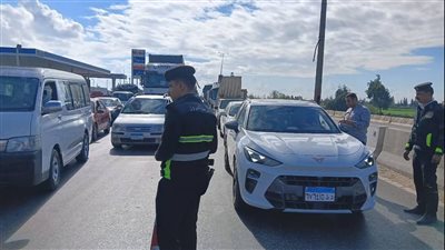 محافظ الدقهلية يتابع حملة مكافحة المخدرات والمخالفات المرورية بطريق رافد جمصه