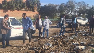 إدريس: يُتابع حملات الإزالات على تعديات الأراضي الزراعية بقرى مركز أبو النمرس 