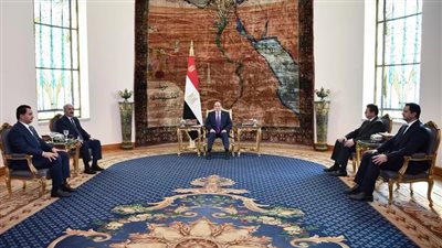 استقبل الرئيس السيسي المشير خليفة حفتر بحضور رئيس المخابرات العامة