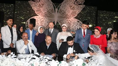 يتقدم الصحفي عادل أمين وزوجته الإعلامية نجلاء الناجي بالشكر للساده أعضاء مجلسي النواب والشيوخ وقيادات وزارة الداخلية لحضور حفل زفاف نجله كابتن أدهم ساري بطل مصر وأفريقيا في المصارعة الحرة 