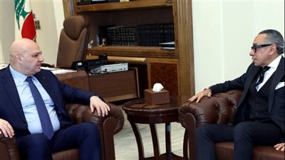 السفير المصري في بيروت يبحث مع الرئيس اللبناني جهود التهدئه والاستقرار