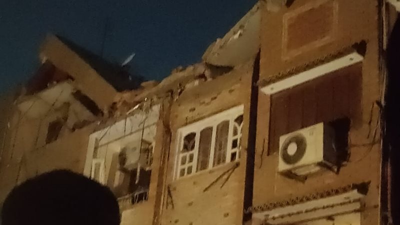  انهيار عقار بإمبابة