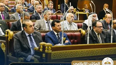  محمود فوزي يحضر جلسة مناقشة مجلس الشيوخ لتعديلات قانون نقابة المهن الرياضية 