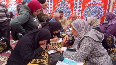 قافلة تعليم الكبار الطبية المجانية في الرمد بالسويس قدمت 770خدمة مجانية للمواطنين