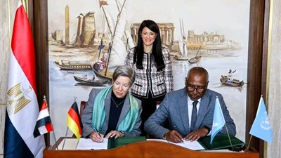 وزيرة التخطيط تشهد توقيع مذكرة تفاهم بين الوكالة الألمانية لتعزيز التنمية الزراعية 