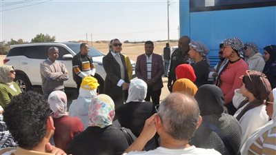 نائب محافظ الوادي الجديد تلتقي الفوج الثاني من رحلات 