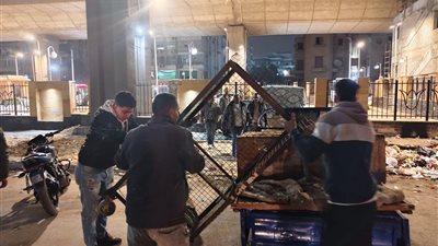 رفع 320 حالة إشغال خلال حملة مكبرة بحي الهرم