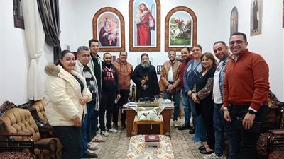اسقف السويس يلتقي خدام المسرح الكنسي .. ومجموعات نجم السلام