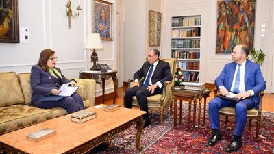 وزير الخارجية يبحث تعزيز التعاون مع الجامعة الأمريكية في مصر