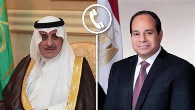 تلقى الرئيس السيسي اتصالًا هاتفيًا من أمير منطقة تبوك بالمملكة العربية السعودية 