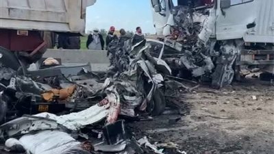 إرتفاع عدد ضحايا حادث جنوب بورسعيد إلى 18 شخص و3 مصابين