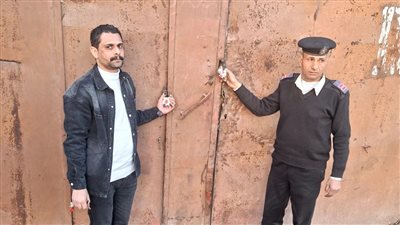 غلق وتشميع مصنع شكائر أسمنت بدون ترخيص بالمنوات أبو النمرس جنوب الجيزة