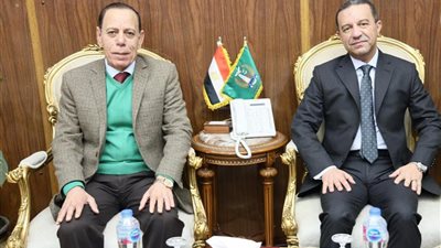 محافظ المنوفية يستقبل رئيس محكمة شبين الكوم لتقديم التهنئة بتوليه مهام منصبه 
