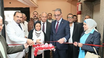 محافظ الجيزة يفتتح أول بنك دم تجميعي بـمستشفى إمبابة العام بالعجوزة