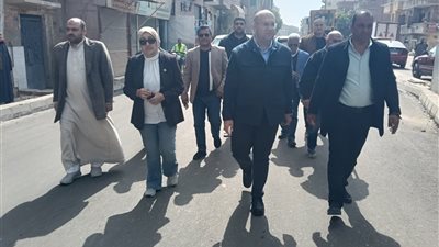 نائب محافظ الجيزة يتابع مشروعات الرصف بمدينة الحوامدية
