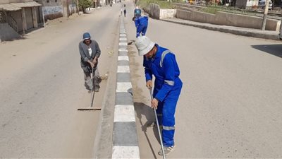 حملة نظافة مكثفة بمدينة كفر صقر لتحسين المظهر الحضاري والبيئي