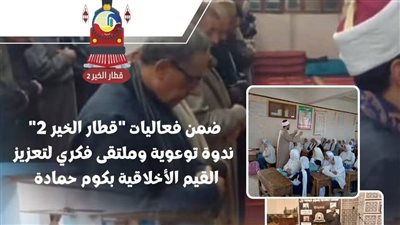 مبادرة قطار الخير ٢ يعزز القيم الأخلاقية والتراحم المجتمعي بكوم حمادة بالبحيرة